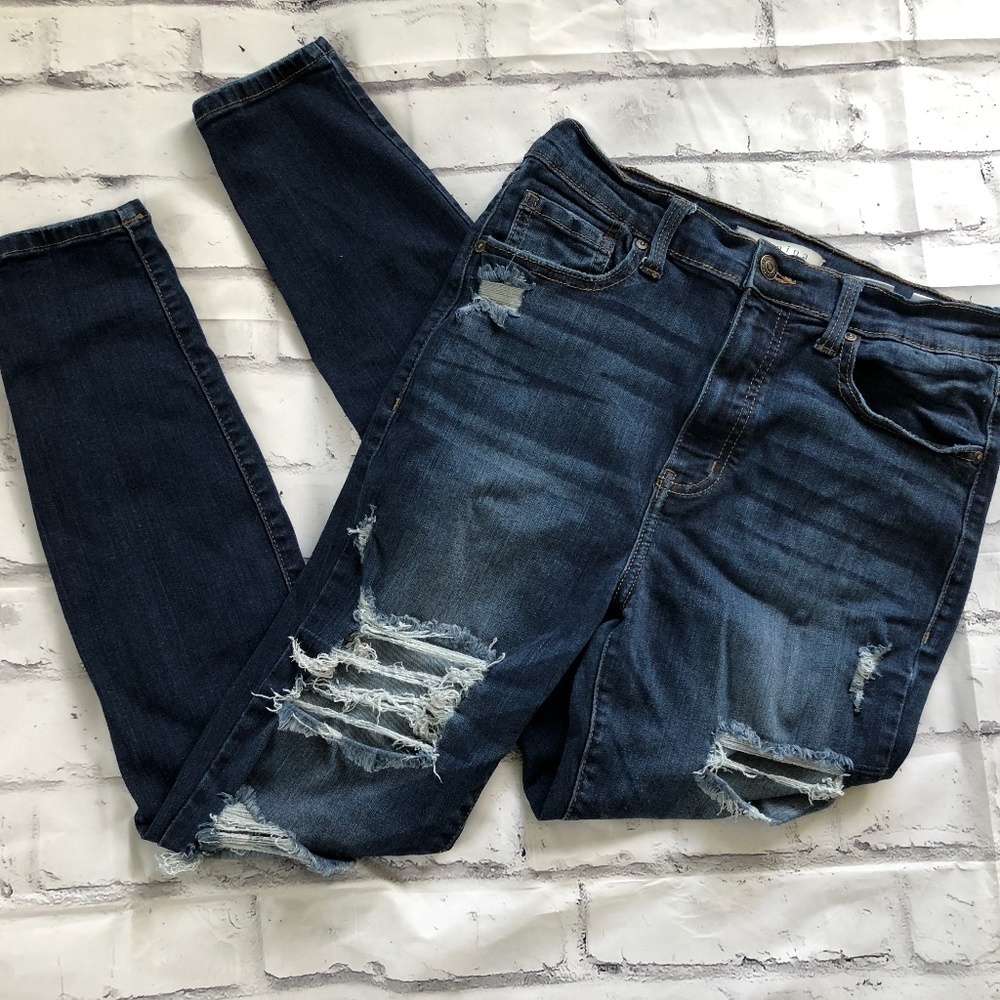 𝅺eunina Bella Super High Rise Skinny Ankle Jeans, 9